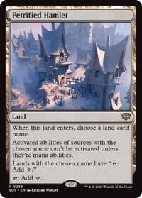 Petrified Hamlet - Secrets of Strixhaven - Magic: The Gathering card