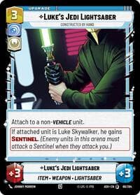 Luke's Jedi Lightsaber - Constructed by Hand - Ashes of the Empire - Star Wars: Unlimited card
