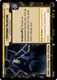 Emperor Palpatine - According to My Design - Ashes of the Empire - Star Wars: Unlimited card