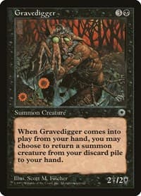 Gravedigger - Portal - Magic: The Gathering card