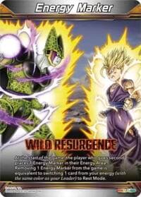 Energy Marker - Wild Resurgence (M-45) - Three Glorious Fighters - Dragon Ball Super: Masters card