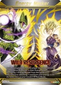Energy Marker - Wild Resurgence (M-45) (Gold-Stamped) - Three Glorious Fighters - Dragon Ball Super: Masters card