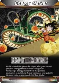Energy Marker - Legend of the Dragon Balls (M-49) - Three Glorious Fighters - Dragon Ball Super: Masters card