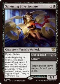 Scheming Silvertongue - Secrets of Strixhaven - Magic: The Gathering card