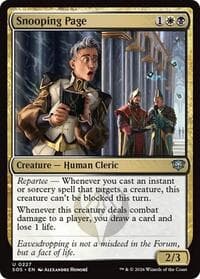 Snooping Page - Secrets of Strixhaven - Magic: The Gathering card