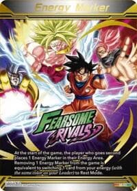 Energy Marker - Fearsome Rivals (M-53) (Gold-Stamped) - Three Glorious Fighters - Dragon Ball Super: Masters card