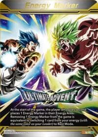 Energy Marker - Ultimate Advent (M-50) (Gold-Stamped) - Three Glorious Fighters - Dragon Ball Super: Masters card