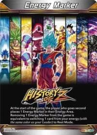 Energy Marker - History of Z (M-51) - Three Glorious Fighters - Dragon Ball Super: Masters card