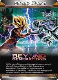Energy Marker - Beyond Generations (M-48) - Three Glorious Fighters - Dragon Ball Super: Masters card