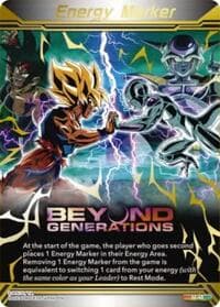 Energy Marker - Beyond Generations (M-48) (Gold-Stamped) - Three Glorious Fighters - Dragon Ball Super: Masters card