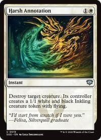 Harsh Annotation - Secrets of Strixhaven - Magic: The Gathering card