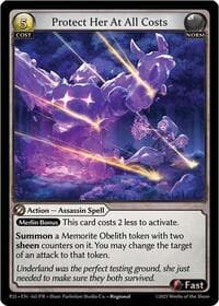Protect Her At All Costs - Promotional Cards - Grand Archive TCG card