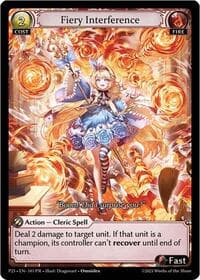 Fiery Interference - Promotional Cards - Grand Archive TCG card
