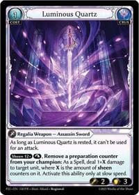Luminous Quartz - Promotional Cards - Grand Archive TCG card