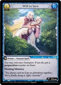 Will to Save - Promotional Cards - Grand Archive TCG card