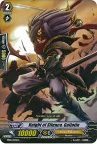 Knight of Silence, Gallatin - Trial Deck 1: Blaster Blade - Cardfight Vanguard card