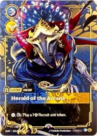 Viktor, Herald of the Arcane (Metal) (Prize Wall) - Riftbound Organized Play Promotional Cards - Riftbound: League of Legends Trading Card Game card
