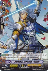 Knight of the Harp, Tristan - Trial Deck 1: Blaster Blade - Cardfight Vanguard card