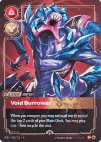 Rek'sai, Void Burrower (Metal) (Prize Wall) - Riftbound Organized Play Promotional Cards - Riftbound: League of Legends Trading Card Game card