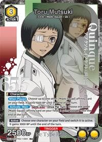 Toru Mutsuki (024) (R*) - UE18BT: Tokyo Ghoul - Union Arena card
