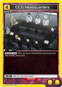 CCG Headquarters - UE18BT: Tokyo Ghoul - Union Arena card
