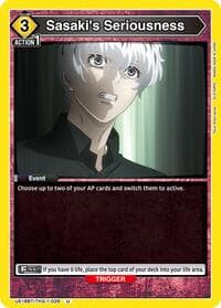 Sasaki's Seriousness - UE18BT: Tokyo Ghoul - Union Arena card