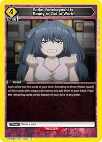 Saiko Yonebayashi Is Ready to Get to Work! - UE18BT: Tokyo Ghoul - Union Arena card