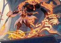 Interjection Art Card (Gold-Stamped Signature) - Art Series: Secrets of Strixhaven - Magic: The Gathering card