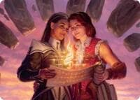 Joined Researchers Art Card - Art Series: Secrets of Strixhaven - Magic: The Gathering card