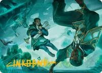 Divergent Equation Art Card (Gold-Stamped Signature) - Art Series: Secrets of Strixhaven - Magic: The Gathering card
