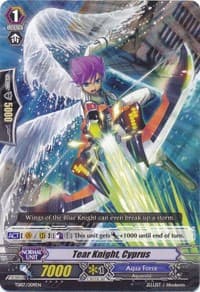 Tear Knight, Cyprus - Trial Deck 7: Descendants of the Marine Emperor - Cardfight Vanguard card