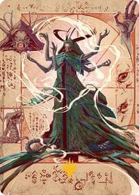 Tragedy Feaster Art Card (Gold-Stamped Planeswalker Symbol) - Art Series: Secrets of Strixhaven - Magic: The Gathering card