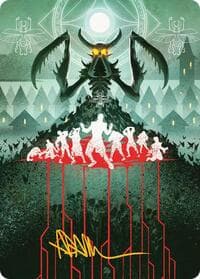 Feed the Swarm Art Card (Gold-Stamped Signature) - Art Series: Secrets of Strixhaven - Magic: The Gathering card