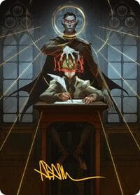 Vampiric Tutor Art Card (Gold-Stamped Signature) - Art Series: Secrets of Strixhaven - Magic: The Gathering card