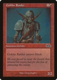 Goblin Raider - Urza's Saga - Magic: The Gathering card