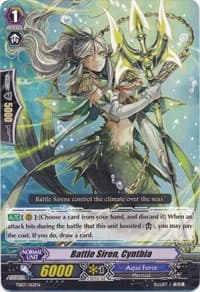 Battle Siren, Cynthia - Trial Deck 7: Descendants of the Marine Emperor - Cardfight Vanguard card