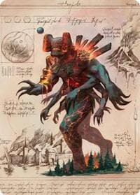 Magmablood Archaic Art Card - Art Series: Secrets of Strixhaven - Magic: The Gathering card