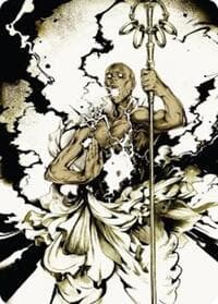 Burst Lightning Art Card - Art Series: Secrets of Strixhaven - Magic: The Gathering card