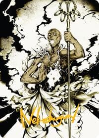 Burst Lightning Art Card (Gold-Stamped Signature) - Art Series: Secrets of Strixhaven - Magic: The Gathering card