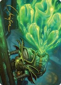 Burrog Barrage Art Card (Gold-Stamped Signature) - Art Series: Secrets of Strixhaven - Magic: The Gathering card