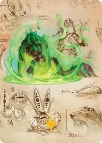 Germination Practicum Art Card (Gold-Stamped Planeswalker Symbol) - Art Series: Secrets of Strixhaven - Magic: The Gathering card