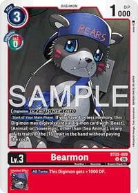 Bearmon - BT25-009 - Dual Revolution - Digimon Card Game card