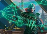 Nev, the Practical Dean Art Card (Gold-Stamped Signature) - Art Series: Secrets of Strixhaven - Magic: The Gathering card