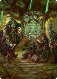 Sylvan Library Art Card - Art Series: Secrets of Strixhaven - Magic: The Gathering card