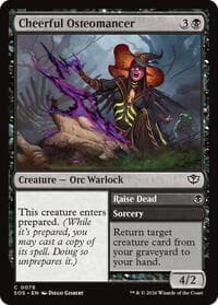 Cheerful Osteomancer - Secrets of Strixhaven - Magic: The Gathering card
