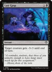Last Gasp - Secrets of Strixhaven - Magic: The Gathering card