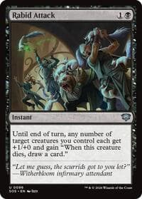 Rabid Attack - Secrets of Strixhaven - Magic: The Gathering card
