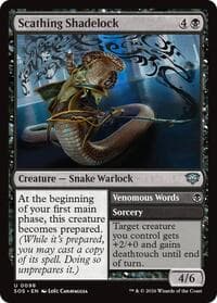 Scathing Shadelock - Secrets of Strixhaven - Magic: The Gathering card