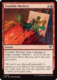 Unsubtle Mockery - Secrets of Strixhaven - Magic: The Gathering card