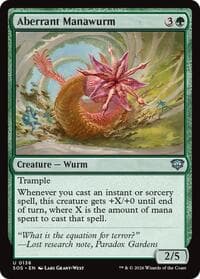 Aberrant Manawurm - Secrets of Strixhaven - Magic: The Gathering card